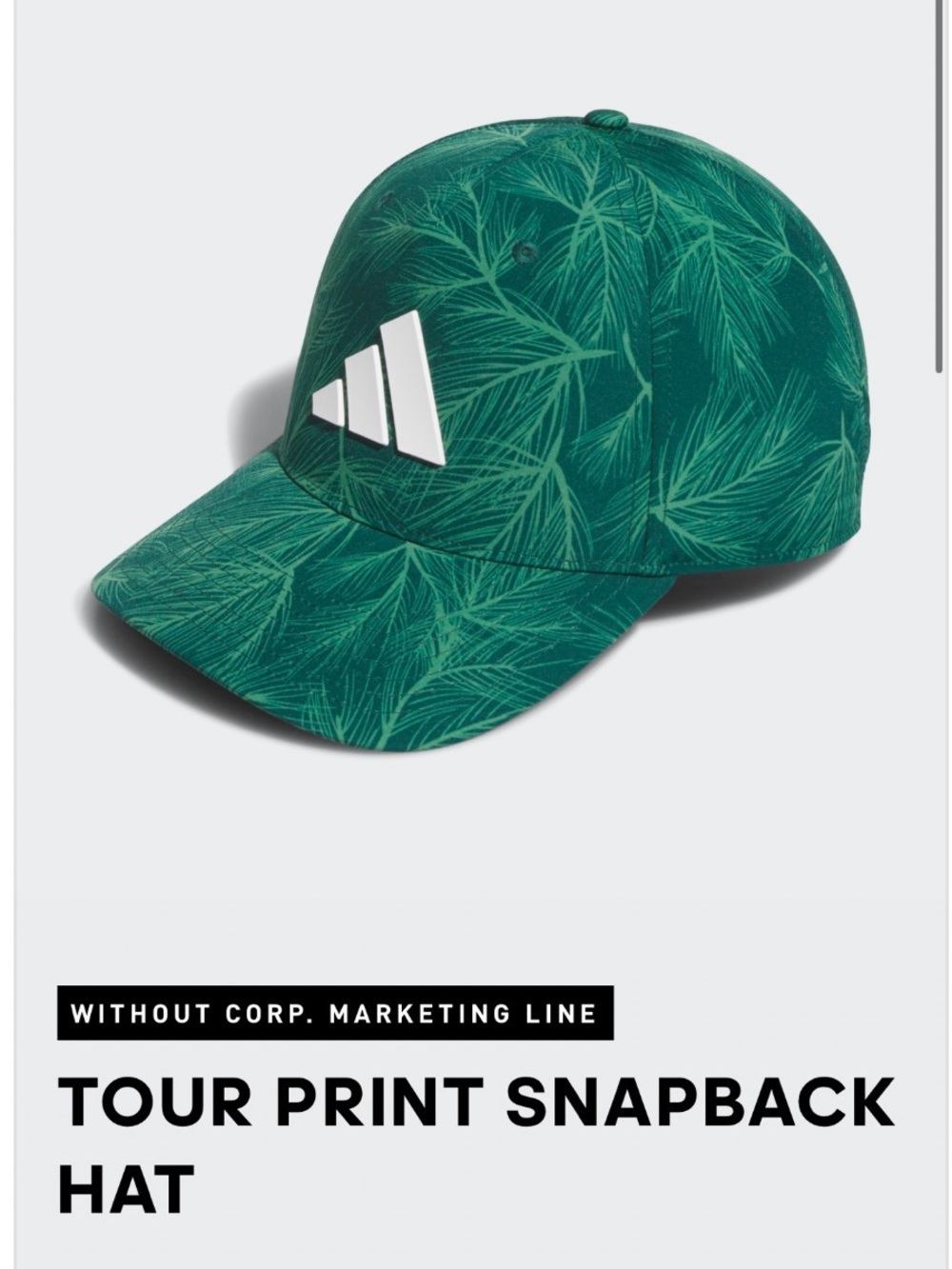 Adidas Tour Print Snapback Hat